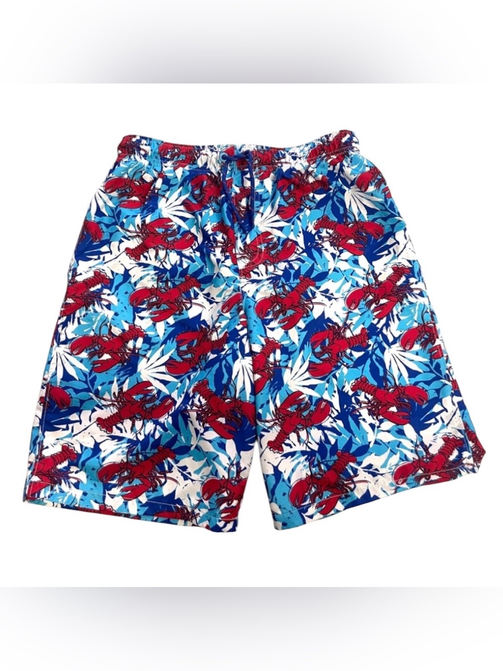 Boys Red Lobster Swim Trunks Size XXL